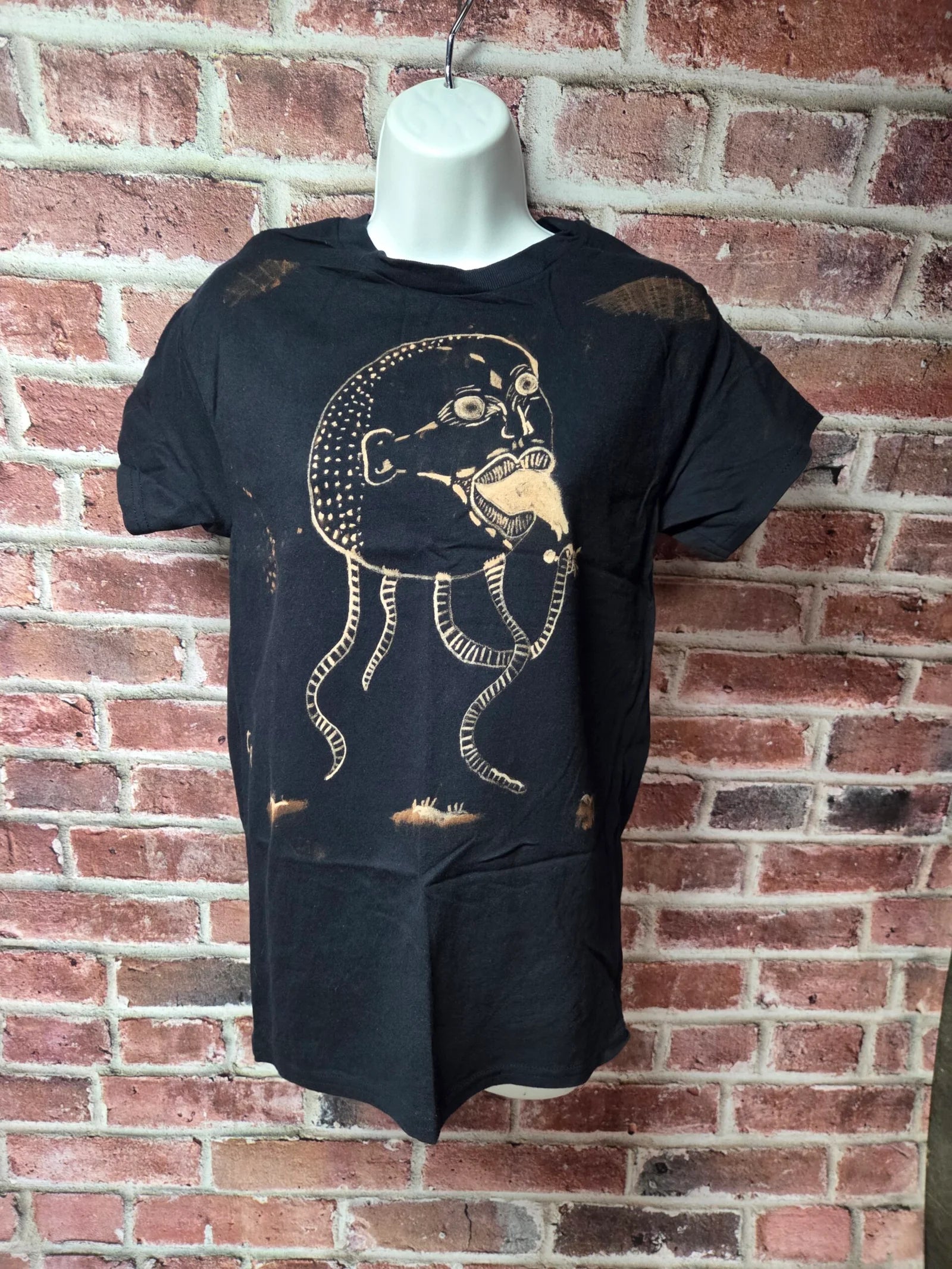 Alien Invasion Heavy Cotton Hand Bleached Tee
