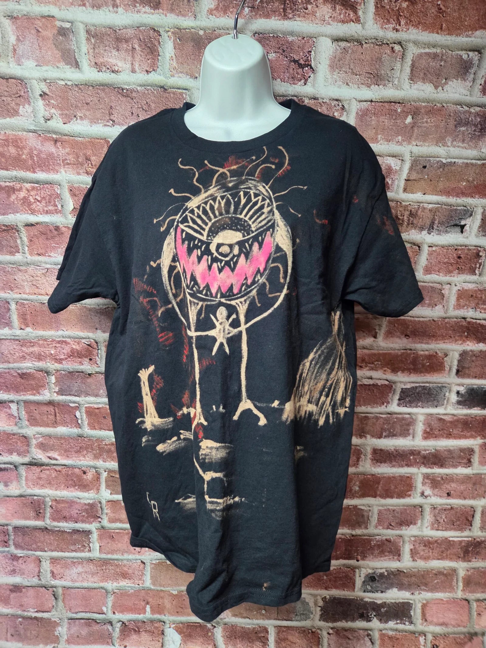 Alien Invasion Heavy Cotton Hand Bleached Tee