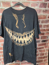 Hand Bleached Demon Face Tee — Heavy Cotton / One of One