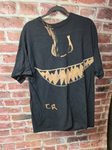 Hand Bleached Demon Face Tee — Heavy Cotton / One of One