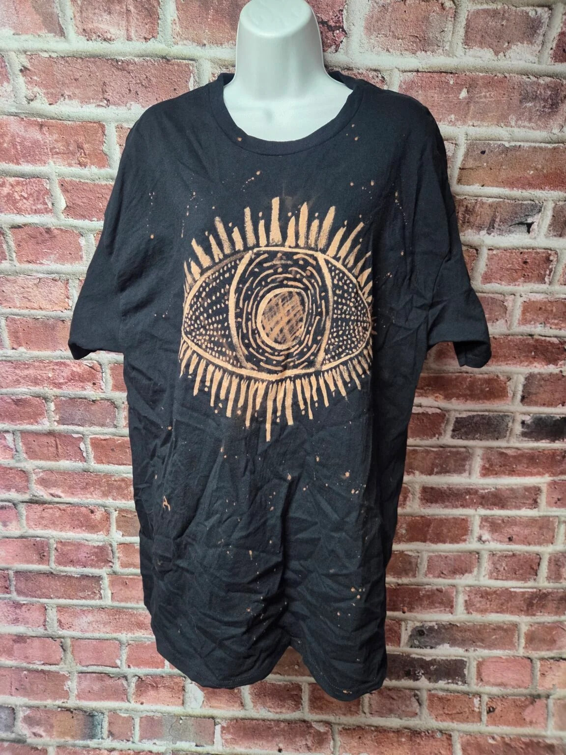 Evil Eye Heavy Cotton Hand Bleached Tee