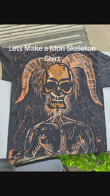 Demon Warlord Mori Heavy Cotton Hand Bleached Tee