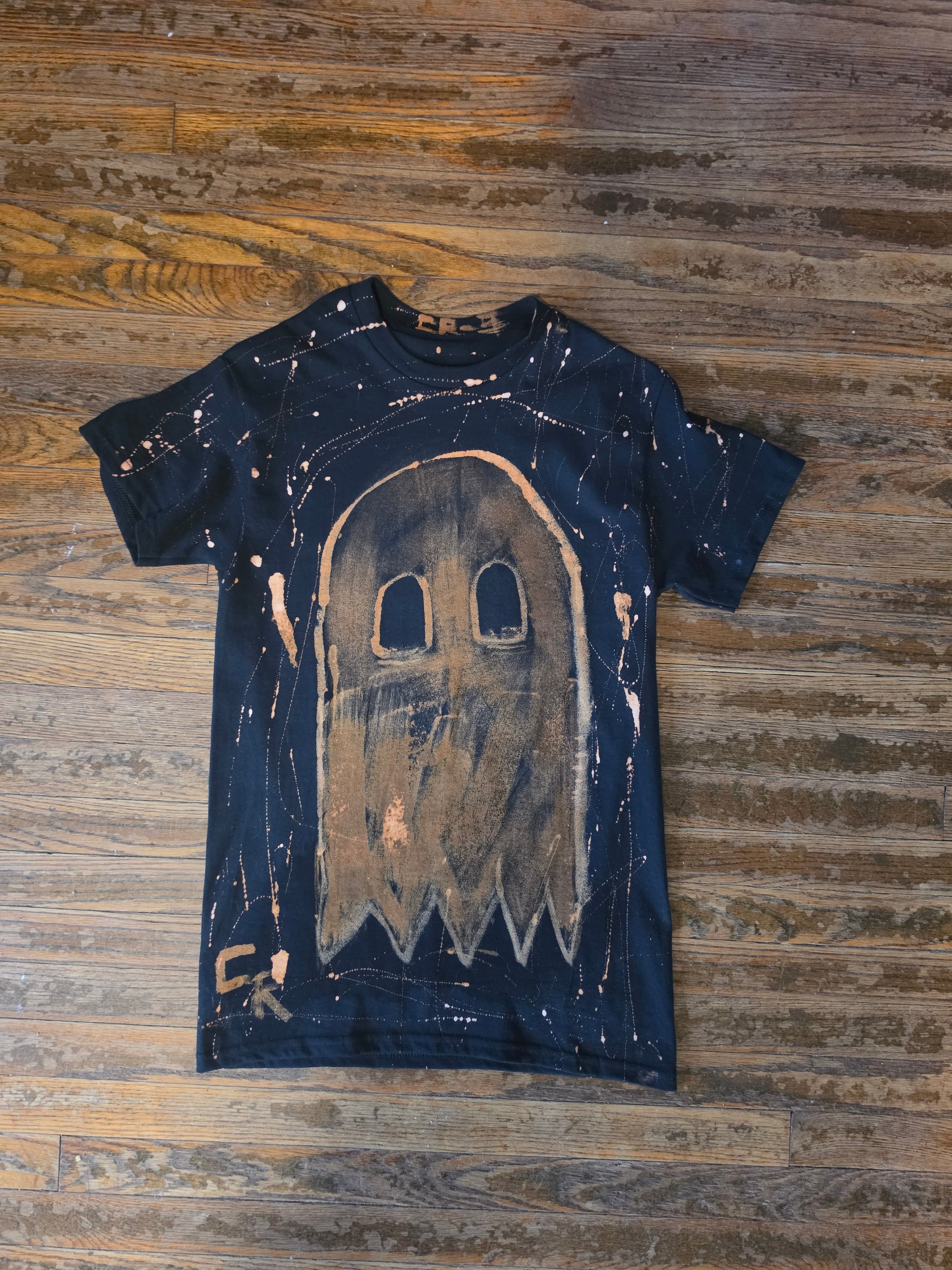 The Hollow Ghost Horror Bleached Shirt HLW-001-S
