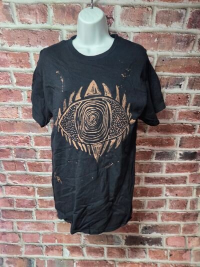 The Spiral Observer | Hypnotic Occult Eye Bleach Art T-Shirt | Canvas Rejects EDITION